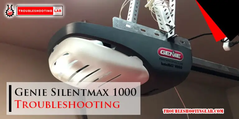 Genie Silentmax 1000 Troubleshooting-Fi