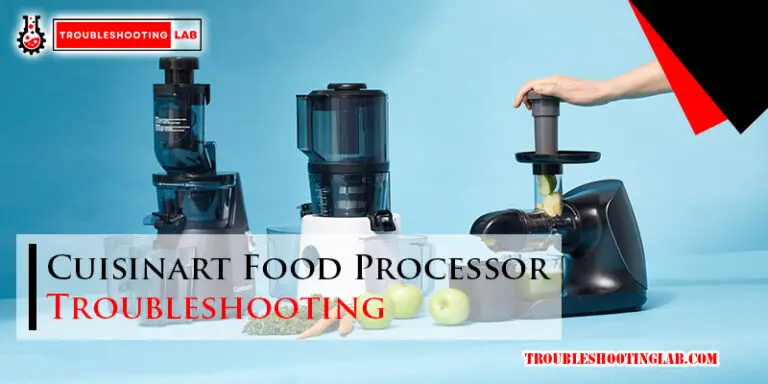 Cuisinart Food Processor Troubleshooting-Fi