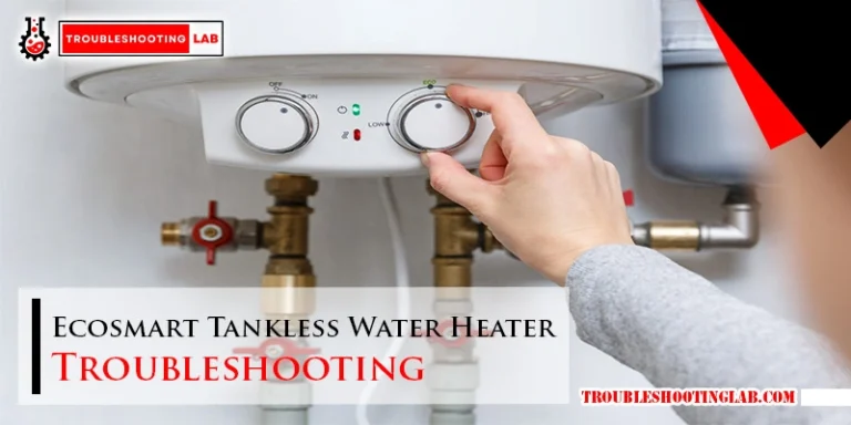 Ecosmart Tankless Water Heater Troubleshooting