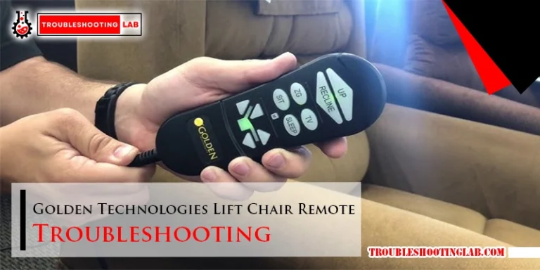 Golden Technologies Lift Chair Remote Troubleshooting