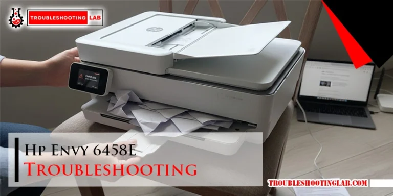 Hp Envy 6458E Troubleshooting