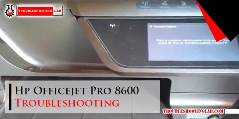 Hp Officejet Pro 8600 Troubleshooting