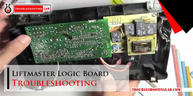 Liftmaster Logic Board Troubleshooting