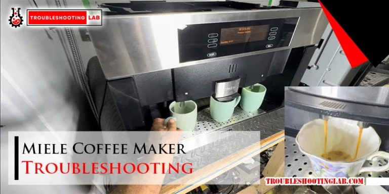 Miele Coffee Maker Troubleshooting