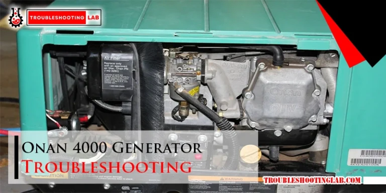 Onan 4000 Generator Troubleshooting