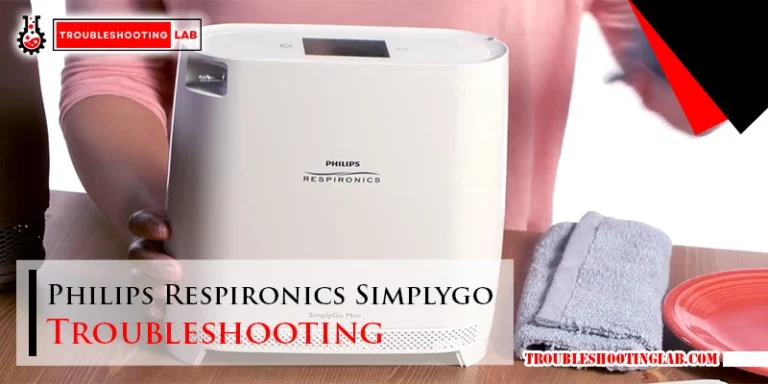Philips Respironics Simplygo Troubleshooting