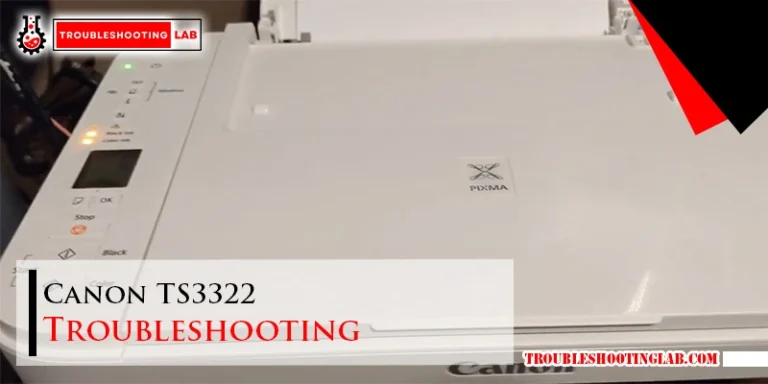 Canon TS3322 Troubleshooting