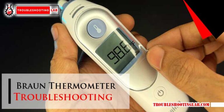 Braun Thermometer Troubleshooting