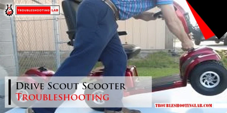 Drive Scout Scooter Troubleshooting