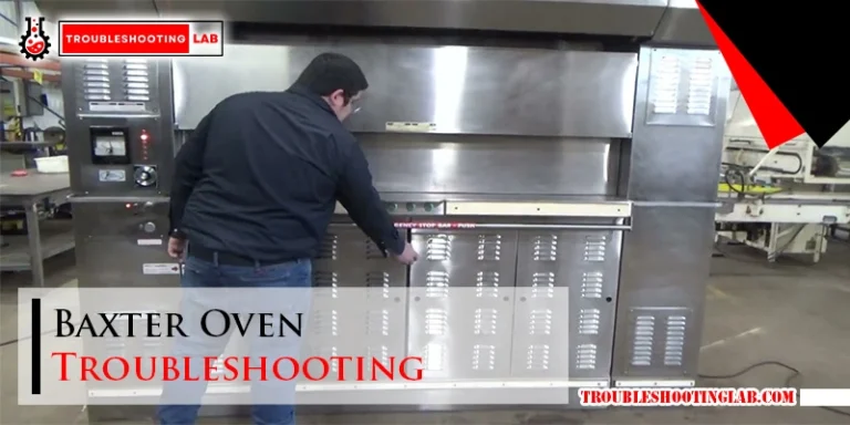 Baxter Oven Troubleshooting