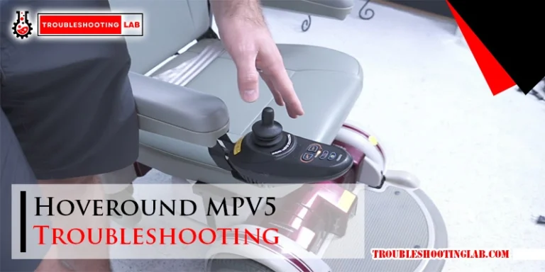 Hoveround MPV5 Troubleshooting
