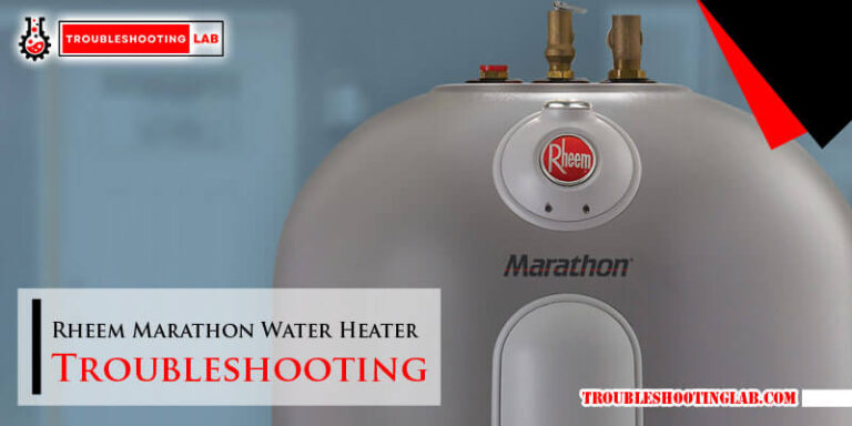 Rheem Marathon Water Heater Troubleshooting