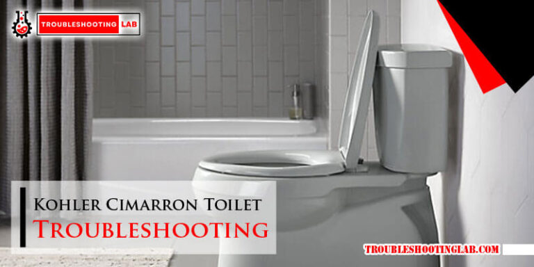 Kohler Cimarron Toilet Troubleshooting