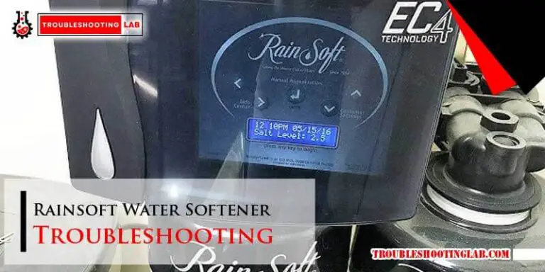 Rainsoft Water Softener Troubleshooting