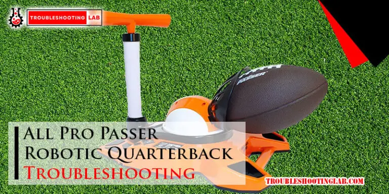 All Pro Passer Robotic Quarterback Troubleshooting-Fi