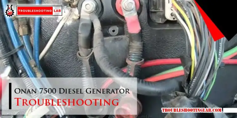 Onan 7500 Diesel Generator Troubleshooting