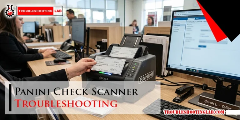 Panini Check Scanner Troubleshooting