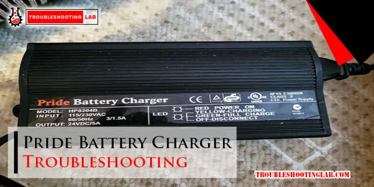 Pride Battery Charger Troubleshooting-Fi