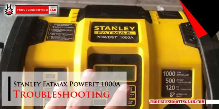 Stanley Fatmax Powerit 1000A Troubleshooting Guide