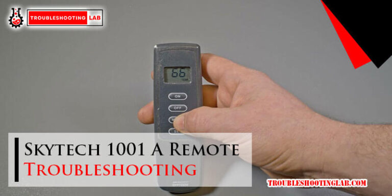 Skytech 1001 A Remote Troubleshooting-Fi