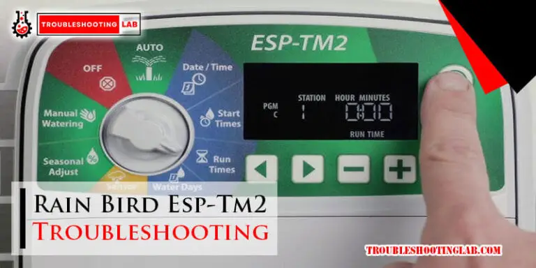 Rain Bird Esp-Tm2 Troubleshooting-Fi