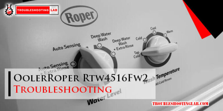 Roper Rtw4516Fw2 Troubleshooting-Fi