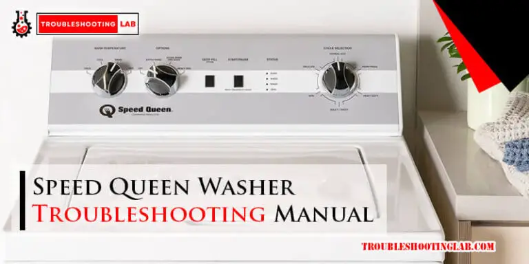 Speed Queen Washer Troubleshooting Manual-Fi