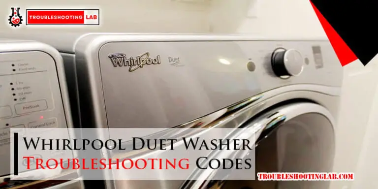 Whirlpool Duet Washer Troubleshooting Codes-Fi