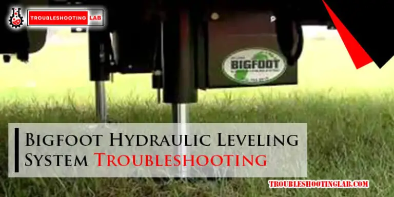 Bigfoot Hydraulic Leveling System Troubleshooting-Fi