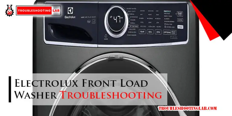 Electrolux Front Load Washer Troubleshooting-Fi