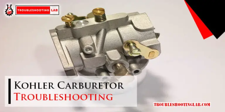 Kohler Carburetor Troubleshooting-Fi
