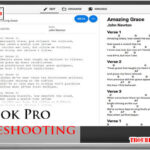 Songbook Pro Troubleshooting-Fi