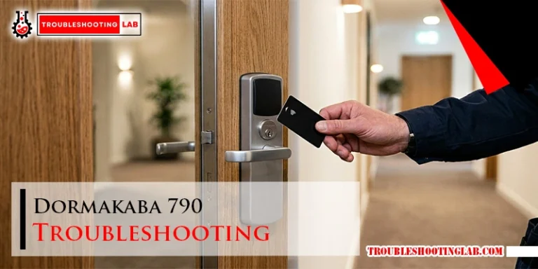 Dormakaba 790 Troubleshooting
