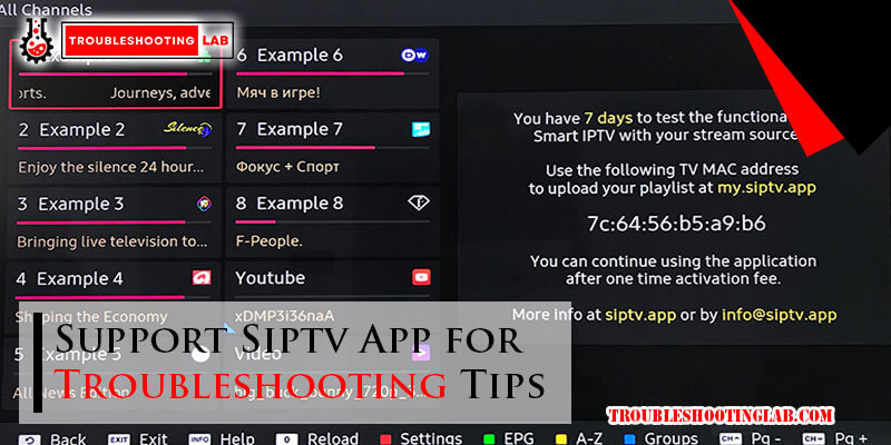 Support Siptv App for Troubleshooting Tips-Fi