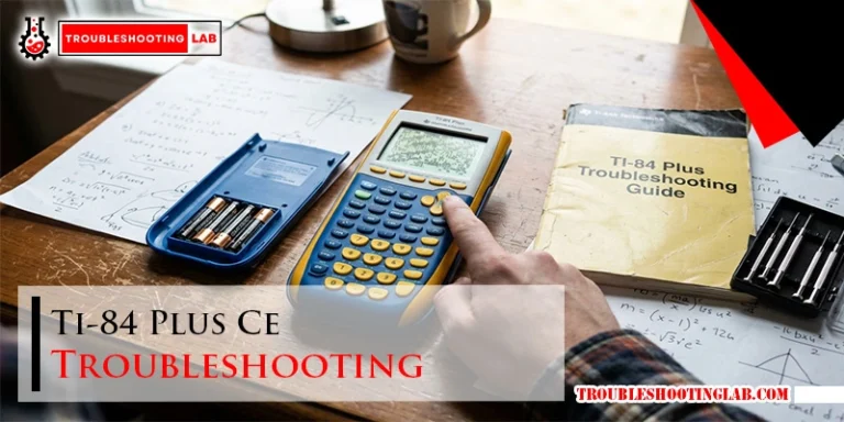 Ti-84 Plus Ce Troubleshooting
