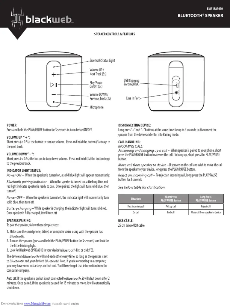 Blackweb Bluetooth Speaker Troubleshooting