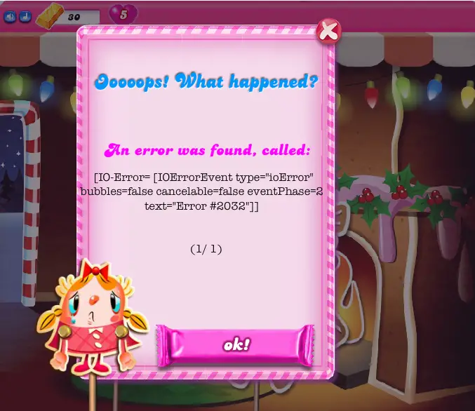 Candy Crush Troubleshooting