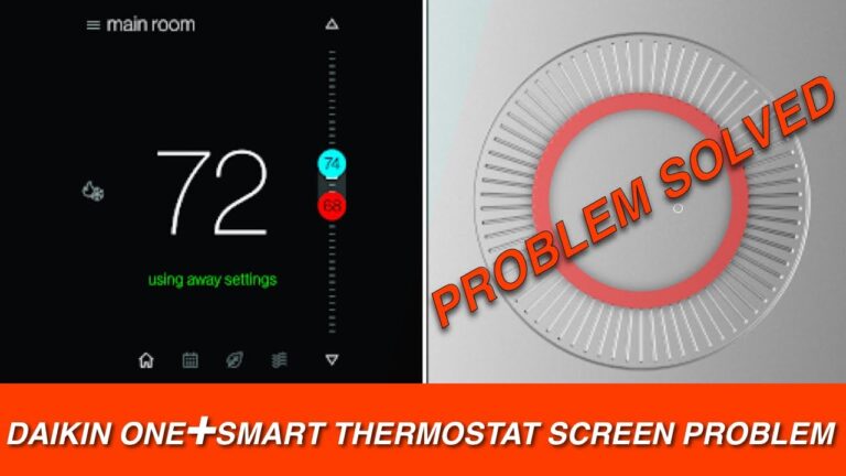 Daikin One+ Thermostat Troubleshooting
