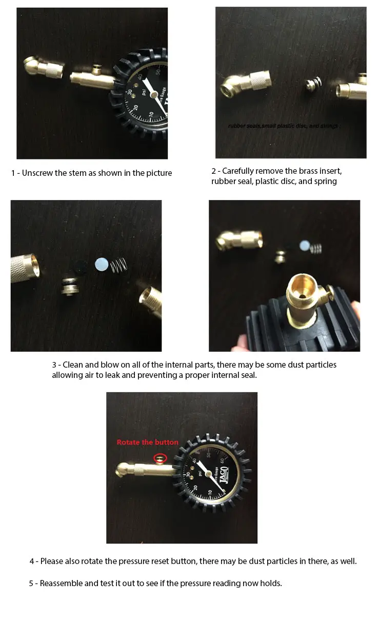 Jaco Tire Pressure Gauge Troubleshooting Guide