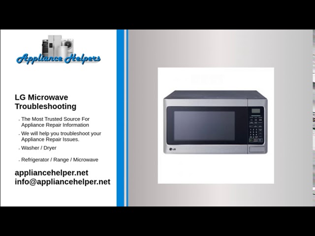 Lg Microwave Oven Troubleshooting