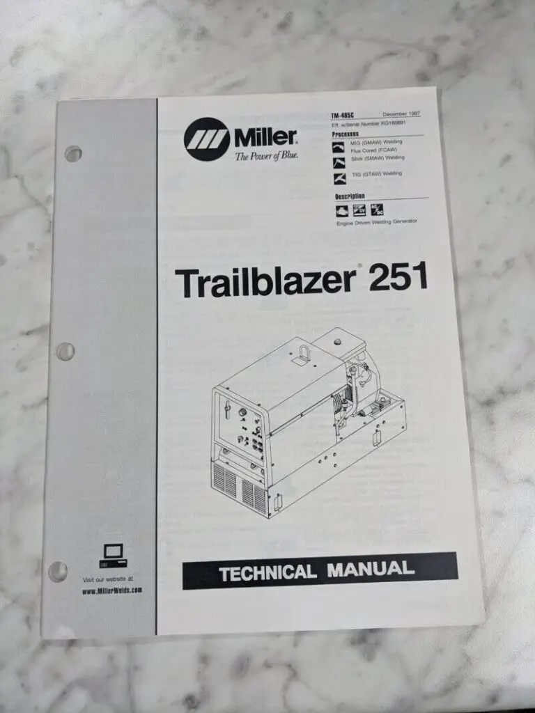 Miller Trailblazer 325 Troubleshooting