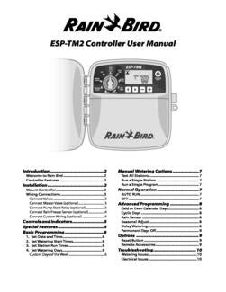 Rainbird Controller Troubleshooting