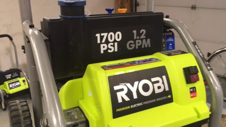 Ryobi 2000 Psi Electric Pressure Washer Troubleshooting