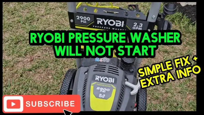 Ryobi Pressure Washer Troubleshooting Manual