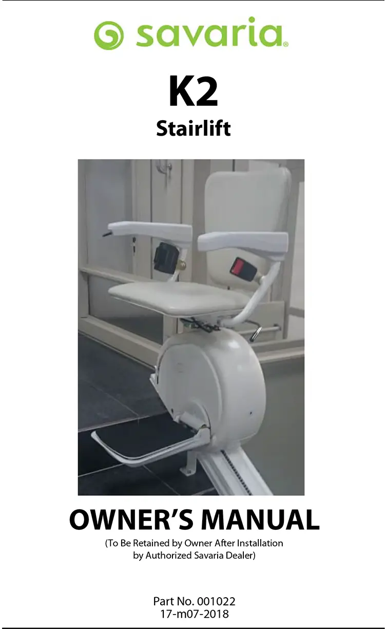 Savaria Stairlift Troubleshooting