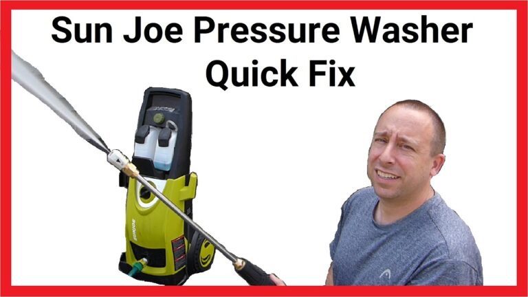 Sunjoe Power Washer Troubleshooting