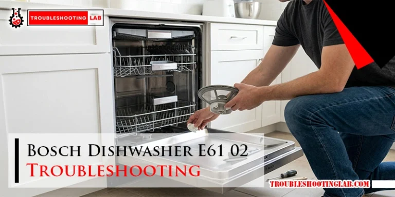 Bosch Dishwasher E61 02 Troubleshooting