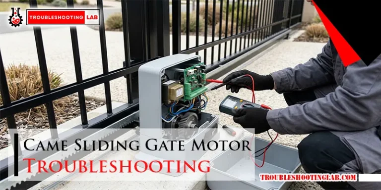Came Sliding Gate Motor Troubleshooting