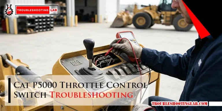 Cat P5000 Throttle Control Switch Troubleshooting