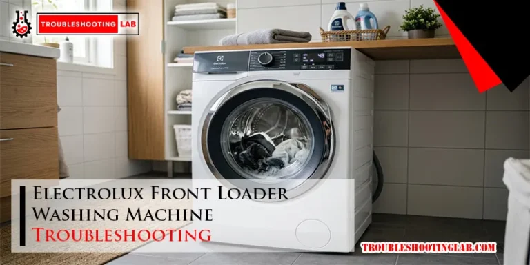 Electrolux Front Loader Washing Machine Troubleshooting